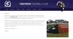 Desktop Screenshot of croydonfootballclub.com.au