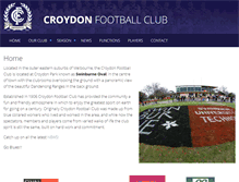Tablet Screenshot of croydonfootballclub.com.au